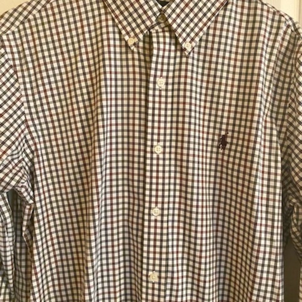 Men's Ralph Lauren Classic Fit Performance Dress Shirt - Size Medium